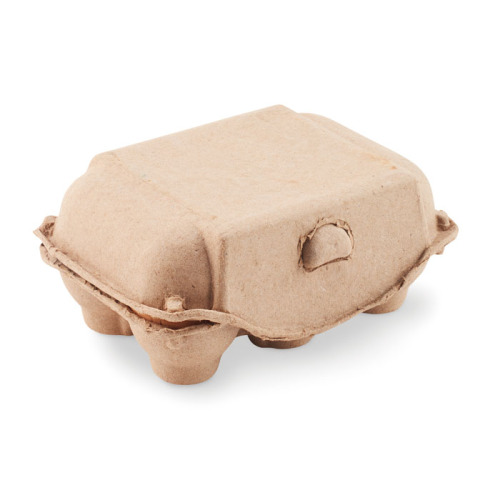 6 kredowych jajek w pudełku Beżowy MO6479-13 (1)