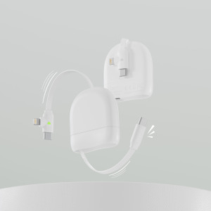 Xoopar ICE-R Chowany kabel USB-C i Lightning 60 W 1 metr