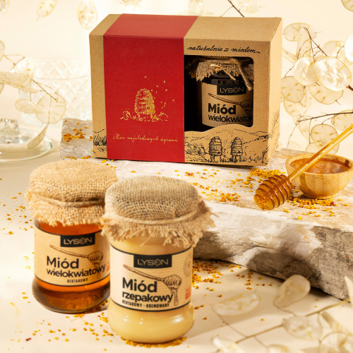 Zestaw Naturalnych Miodów 2x400g Wielokolorowy PLM2021 (1)