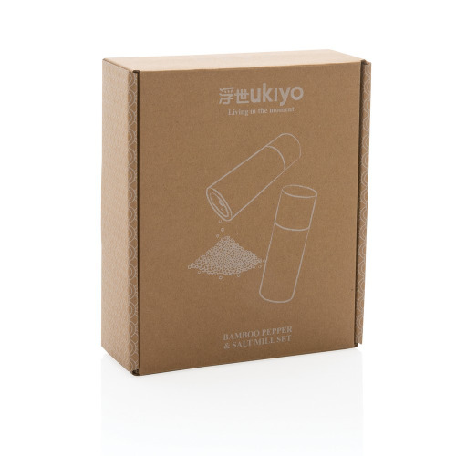 Zestaw młynków do soli i pieprzu Ukiyo Brązowy P262.319 (8)