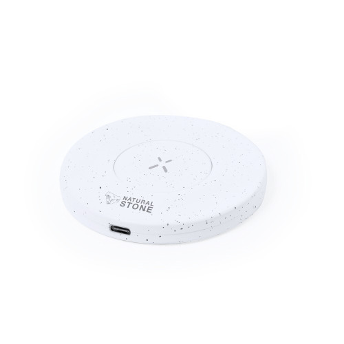 Ładowarka bezprzewodowa 15W z ekstraktu kamienia Biały V2003-02 (2)