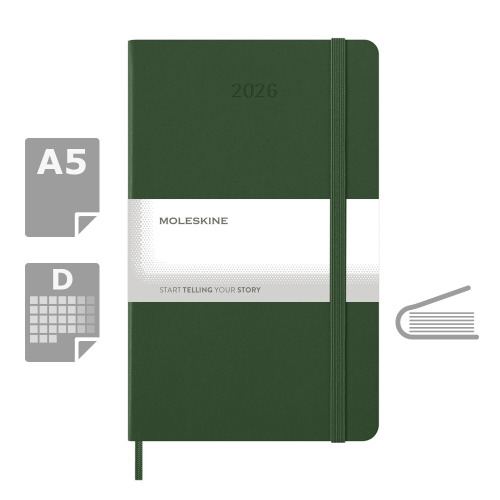 Kalendarz MOLESKINE Khaki VM394-25/2027 