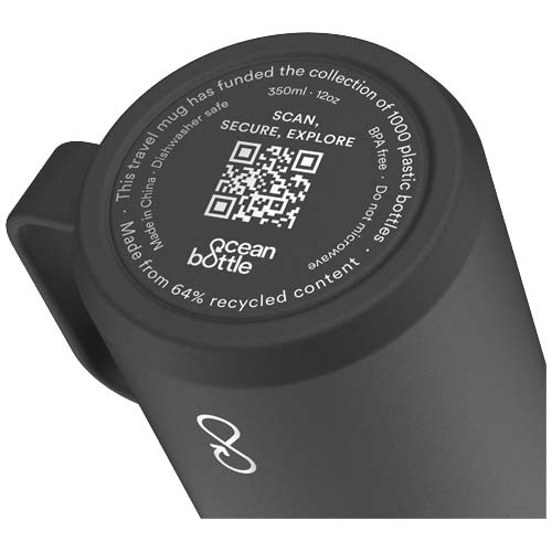 Ocean Bottle  izolowany kubek podróżny o pojemności 350 ml Obsidian Black 10081790 (6)