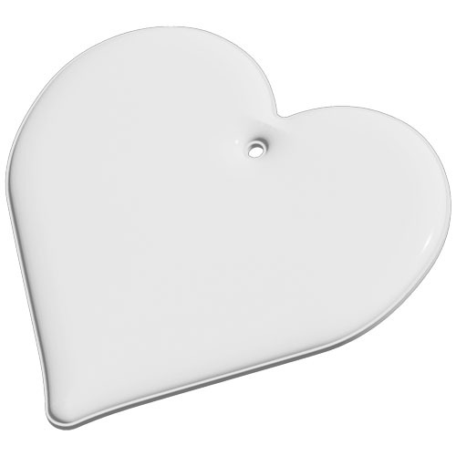 RFX™ reflective odblaskowa zawieszka z TPU, serce Biały 1PR09101 (2)