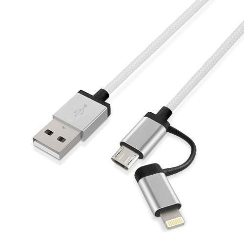 Aluminiowy 1m kabel do transferu danych Srebrny / grafitowy EG 009577 