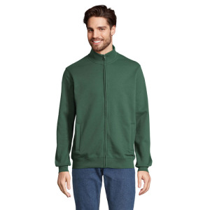 COOPER FULL ZIP SWEAT Ciemno-Zielony