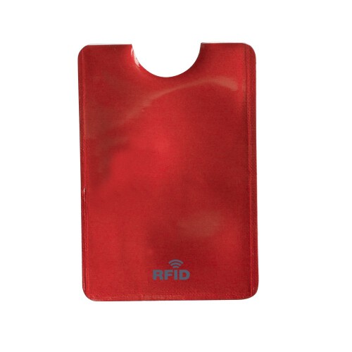 Etui na kartę kredytową, ochrona RFID czerwony V0891-05 