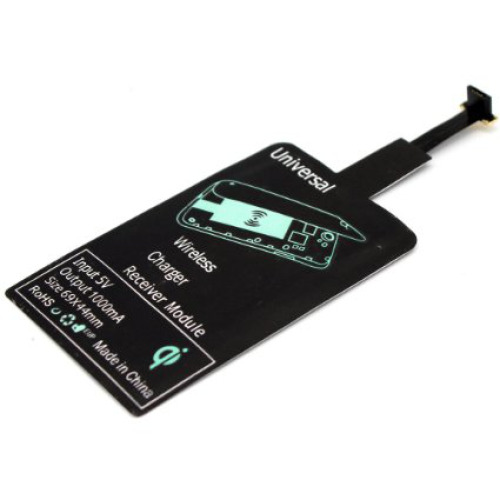 Uniwersalny chip indukcyjny QI Micro USB Czarny EG 015303 