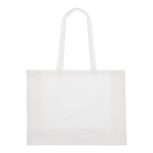 Torba z bawełny z recyklingu z dnem 140g/m² 49x14x37cm Biały LT95243-N0001 (2)