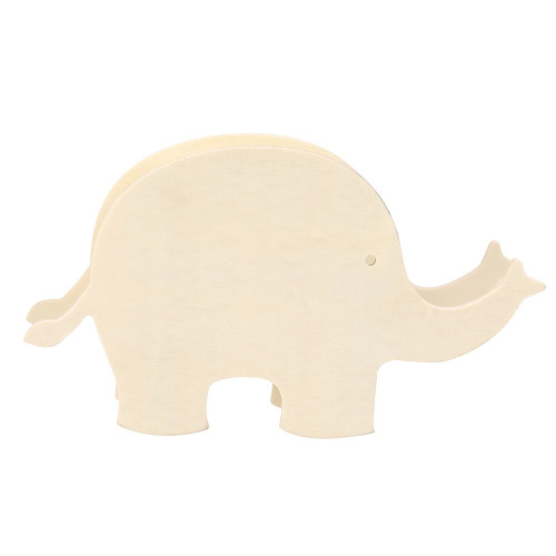 Drewniana skarbonka "zwierzątko" do kolorowania, kredki Drewno VA761-17B (1)