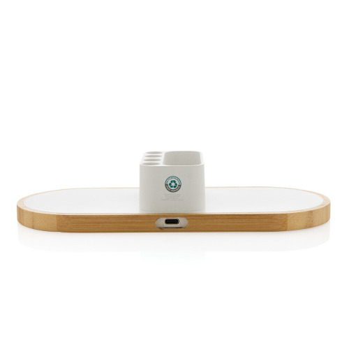 Podwójna ładowarka bezprzewodowa 10W Ontario, RABS Biały P308.423 (3)