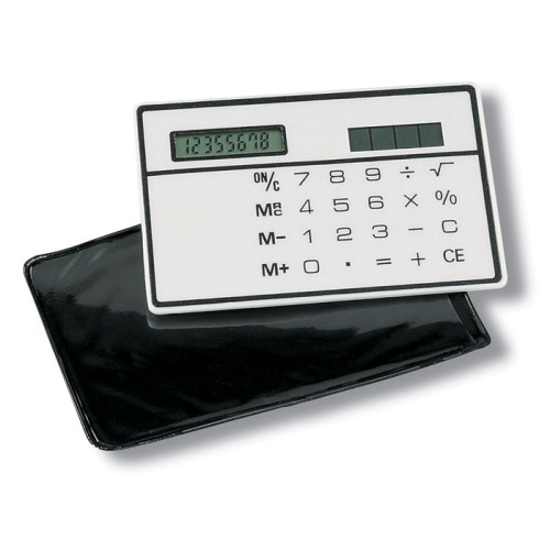 Kalkulator solarny biały KC8059-06 