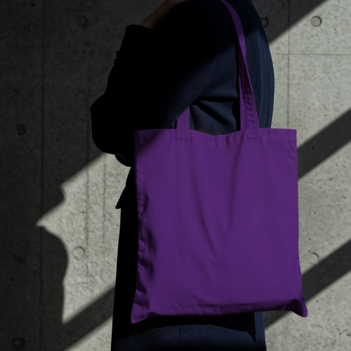 Torba na ramię OEKO-TEX® 140g/m² 38x42cm Purpurowy LT95156-N0072 (2)