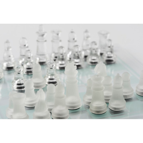 Szklany zestaw szachowy Przezroczysty MO6342-22 (6)