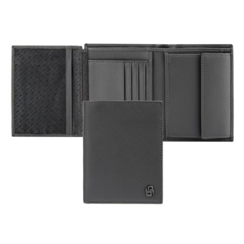 Portfel Double B Saffiano Black Szary HLO526H 