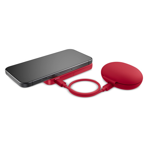 2PBM5000| Fresh 'n Rebel Compatible with MagSafe MagSafe Powerbank Wireless 5000mAh Czerwony LT49413-N0021 (5)