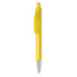 Przyciskany długopis przezroczysty zółty MO8813-28  thumbnail