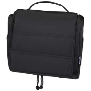 Puffer kosmetyczka na pasku o pojemności 8 l z recyklingu z certyfikatem GRS Czarny