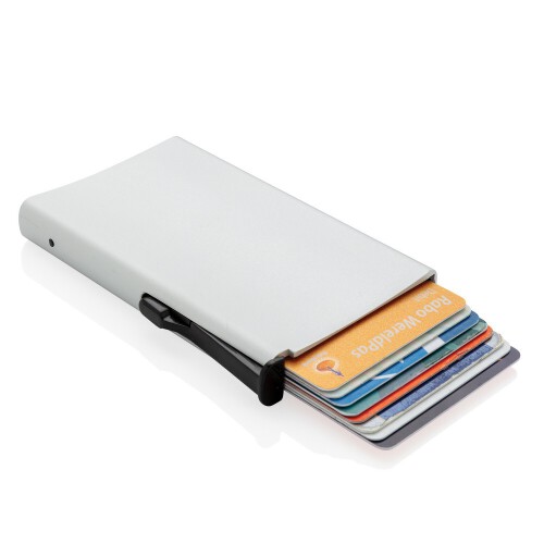 Etui na karty kredytowe, ochrona RFID srebrny P820.042 (1)