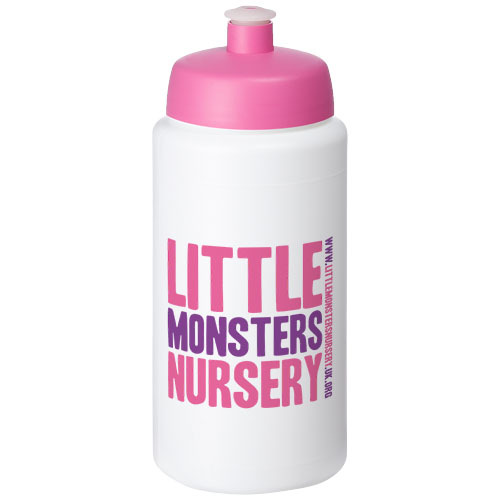 Bidon Baseline® Plus o pojemności 500 ml ze sportowym wieczkiem i uchwytem Biały 21068708 (1)