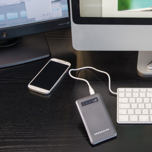 Power bank plastikowy KINGSVILLE Szary 351407 (2)