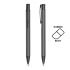 Długopis aluminiowy, gumowany / Aluru Ciemnoszary IP13149496  thumbnail