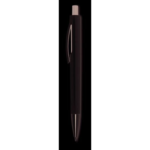 Przyciskany długopis w białej czarny MO8814-03 (1)