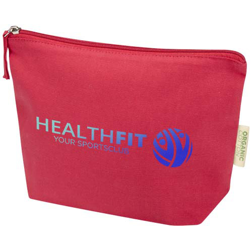 Odisha organiczna kosmetyczka z certyfikatem OCS o gramaturze 180 g/m², 1 l  Czerwony 12078421 (1)