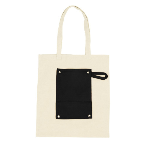 Bawełniana torba na zakupy, składana | Arlo czarny V7297-03 (2)