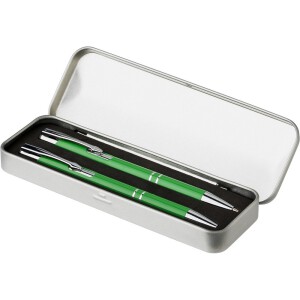 Zestaw piśmienny, długopis i ołówek mechaniczny jasnozielony