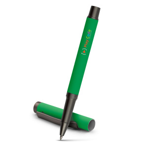 Długopis żelowy z zatyczką | Geraldine Zielony