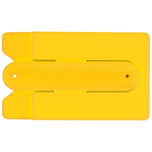 Pokrowiec na kartę do smartfona z podstawką MONTE CARLO żółty 345508 
