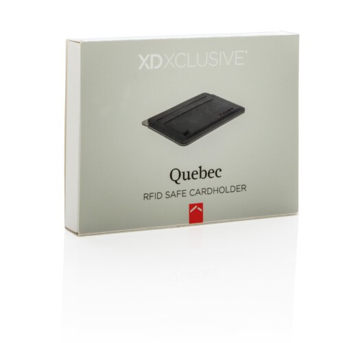 Etui na karty kredytowe Quebec, ochrona RFID czarny, szary P820.671 (18)