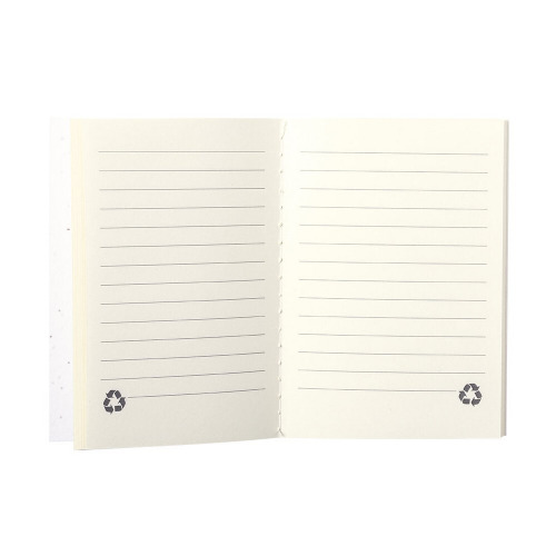 Notatnik A6, papier z nasionami Biały V0242-02 (2)