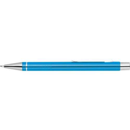 Metalowy długopis półżelowy Almeira turkusowy 374114 (1)