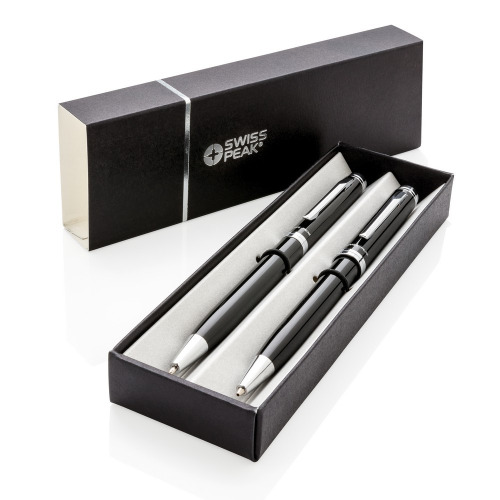 Zestaw piśmienny Swiss Peak Luzern, długopis i ołówek Czarny P610.490 (8)