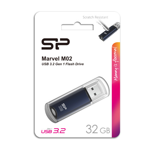Pendrive Marvel M02, 128GB 3.2 Silicon Power Niebieski EG832404 32GB (2)