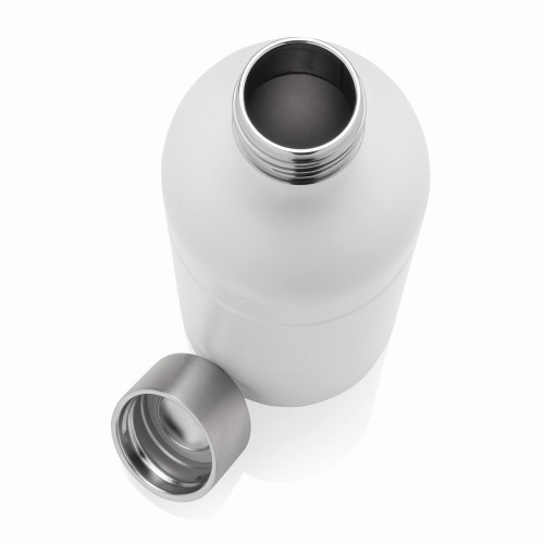Butelka sportowa 800 ml Soda do napojów gazowanych, stal nierdzewna z recyklingu Biały P435.803 (3)