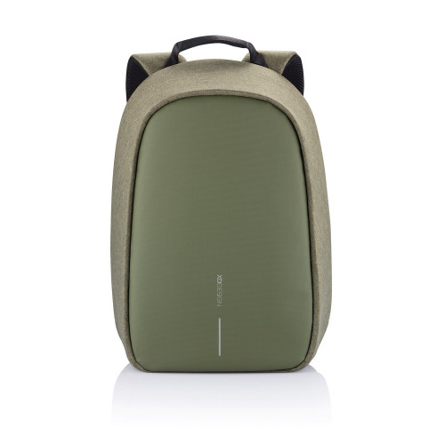 Bobby Hero Small plecak na laptopa do 13,3" i tablet 12,9", chroniący przed kieszonkowcami, wykonany z RPET zielony V0996-06 (3)