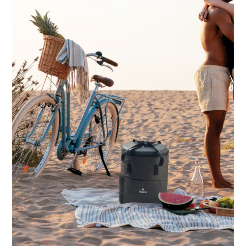 Plecak termiczny 600D RPET Kamienny Szary MO2832-15 (5)