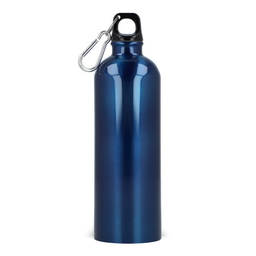 Jednościenna butelka R-SS z karabińczykiem 750ml Niebieski LT98739-N0011 (3)