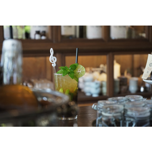 Mieszadełka do napojów Melody 6 szt. Biały QL10267-WH (5)