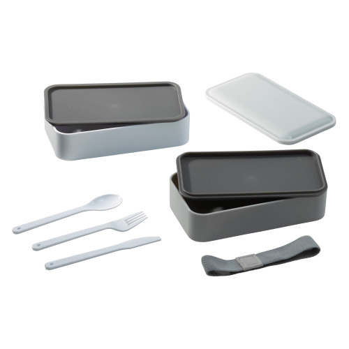 Lunchbox Bento Szary / biały LT91107-N6101 (1)