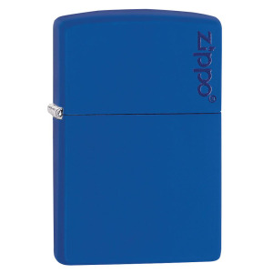 Zapalniczka Zippo Classic z logo Royal Blue Matte