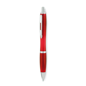 Długopis z RPET przezroczysty czerwony