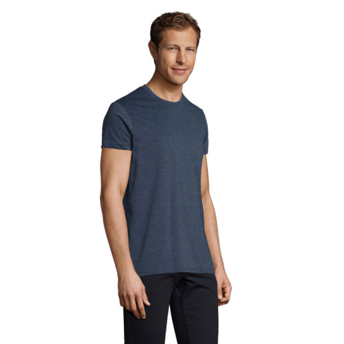 REGENT F Męski T-Shirt 150g Melanż denim S00553-HD-S (2)