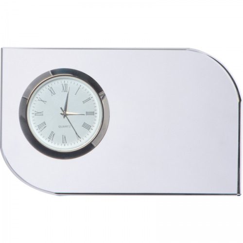 Szklany blok z zegarem GERALD Przeźroczysty 2750366 (5)