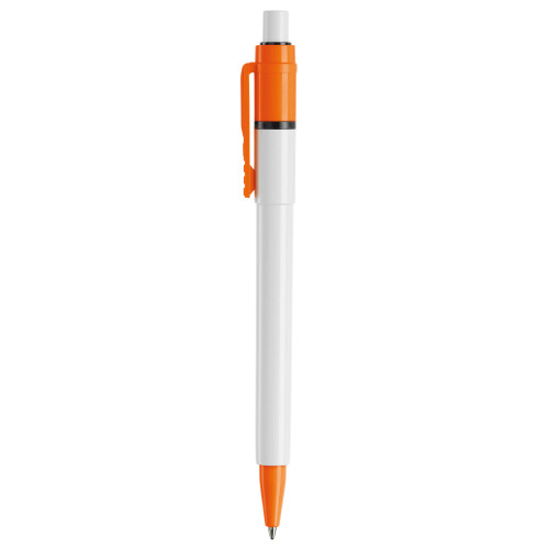Długopis Baron Colour nieprzezroczysty Biały / pomarańczowy LT80900-N0126 (1)