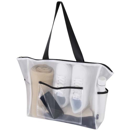 Mesh torba na zakupy 23 l z recyklingu z certyfikatem GRS Biały 13013801 (3)