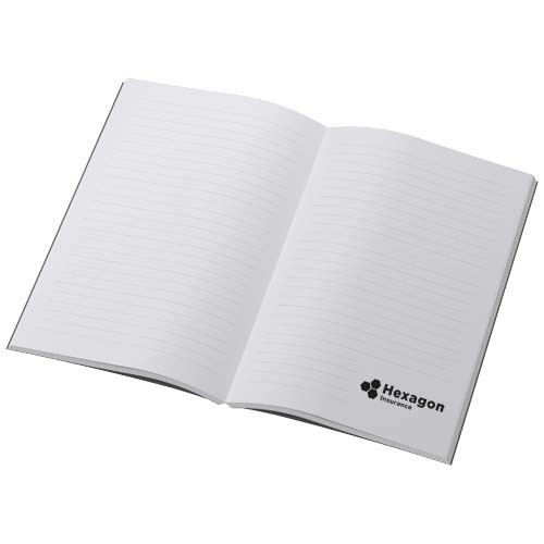 Notatnik Scribe Plus A5 z miękką okładką, wykonany z papieru z recyklingu Węgiel drzewny 21090784 (4)